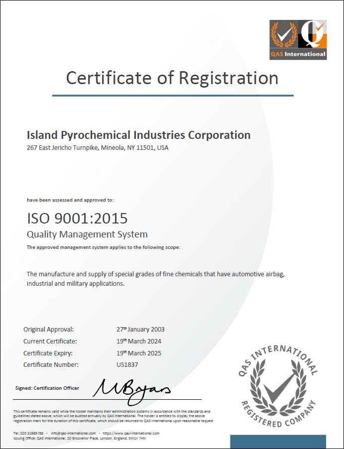 IPI is certified for ISO_9001:2008